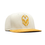HEAD GEAR LOGO OFF-WHITE FLAT VISOR CAP