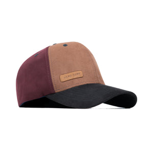 HEAD GEAR FOUR FIESTA SUEDE CAP - BROWN