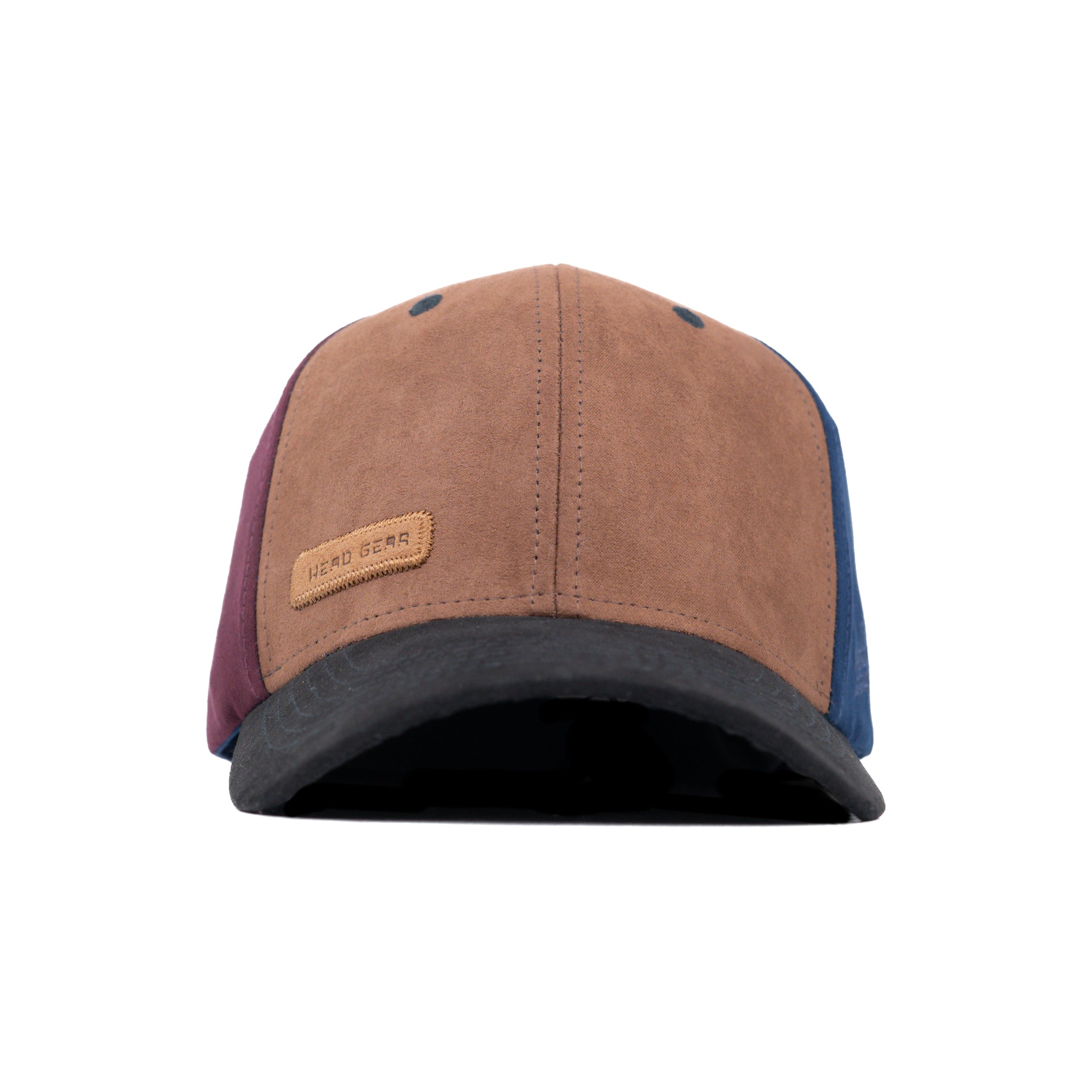 HEAD GEAR FOUR FIESTA SUEDE CAP - BROWN