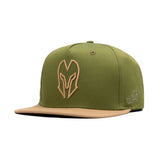 HEAD GEAR LOGO GREEN FLAT VISOR CAP