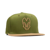 HEAD GEAR LOGO GREEN FLAT VISOR CAP