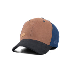 HEAD GEAR FOUR FIESTA SUEDE CAP - BROWN