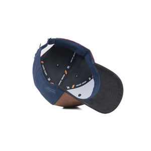 HEAD GEAR FOUR FIESTA SUEDE CAP - BROWN