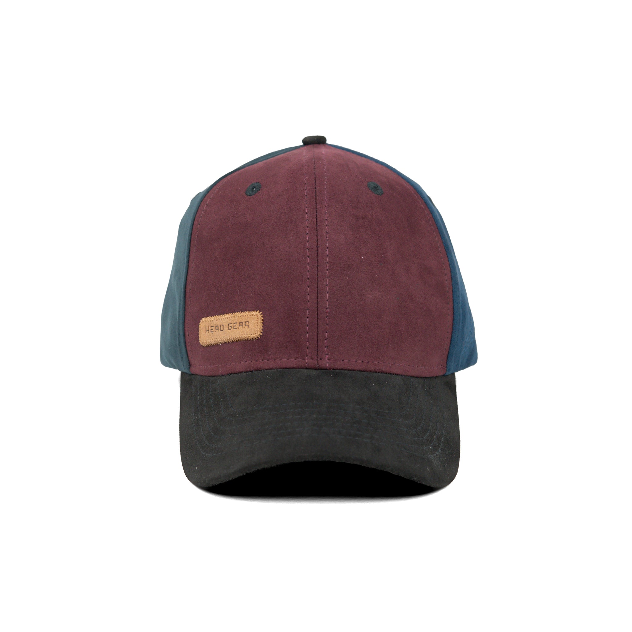 HEAD GEAR FOUR FIESTA SUEDE CAP - PURPLE WINE