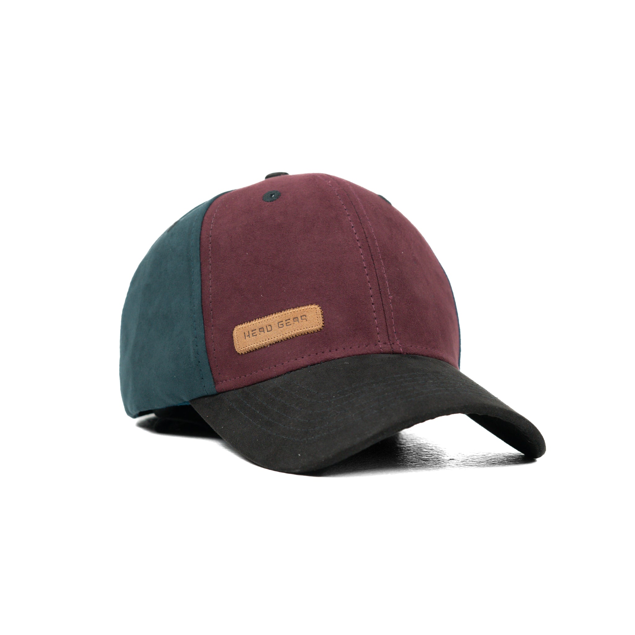 HEAD GEAR FOUR FIESTA SUEDE CAP - PURPLE WINE