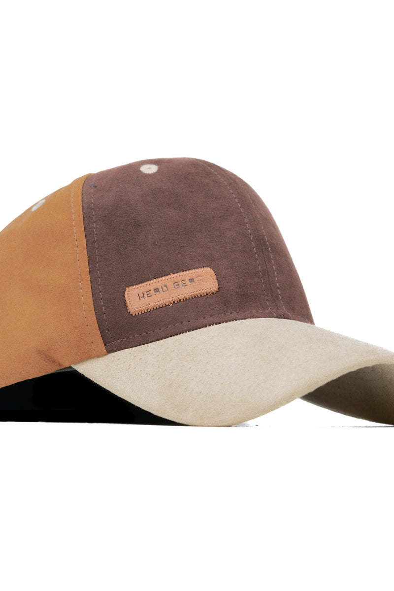 HEAD GEAR FOUR FIESTA SUEDE CAP - COFFEE
