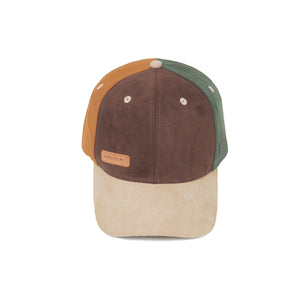 HEAD GEAR FOUR FIESTA SUEDE CAP - COFFEE
