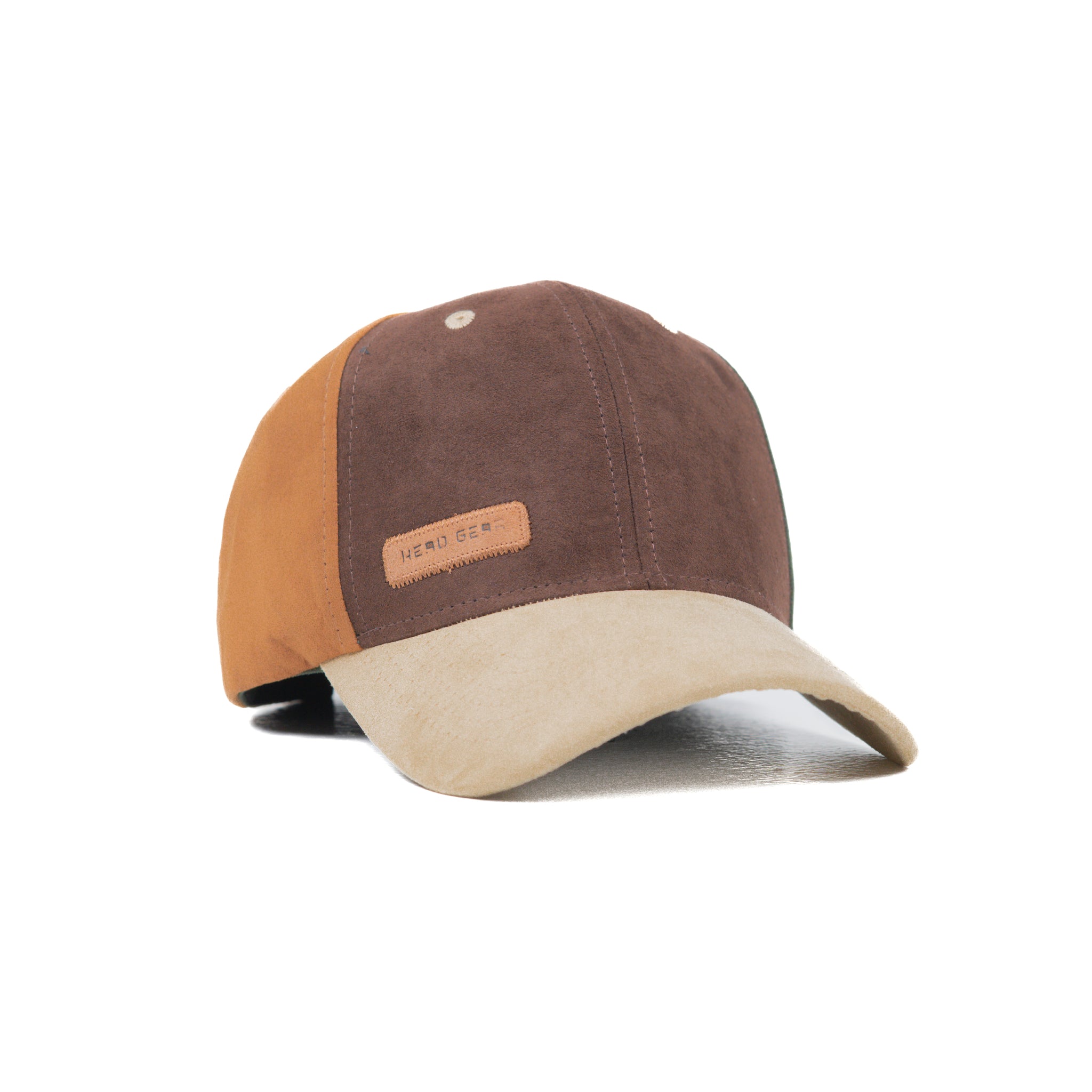 HEAD GEAR FOUR FIESTA SUEDE CAP - COFFEE