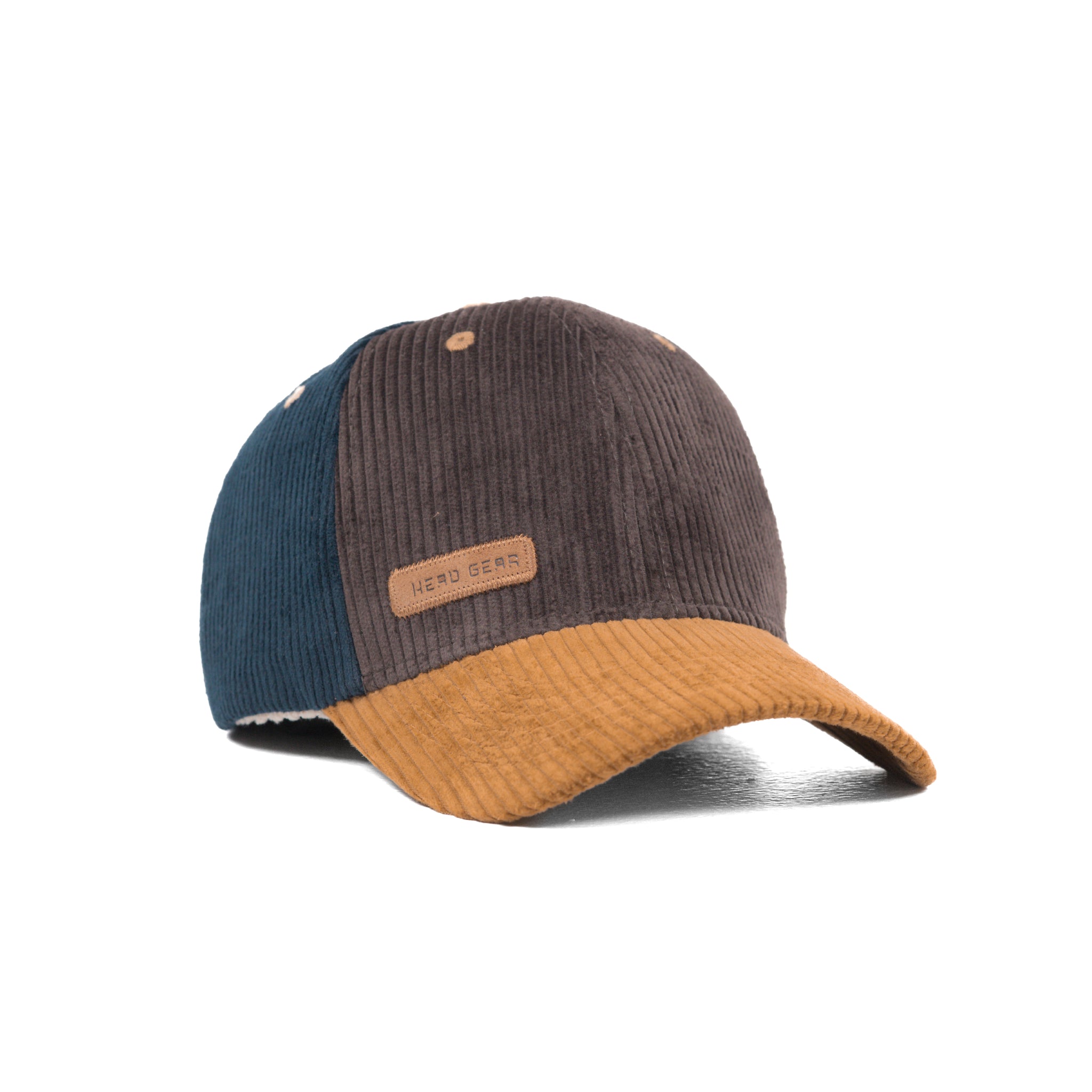 HEAD GEAR FOUR FIESTA CORD CAP - COFFEE