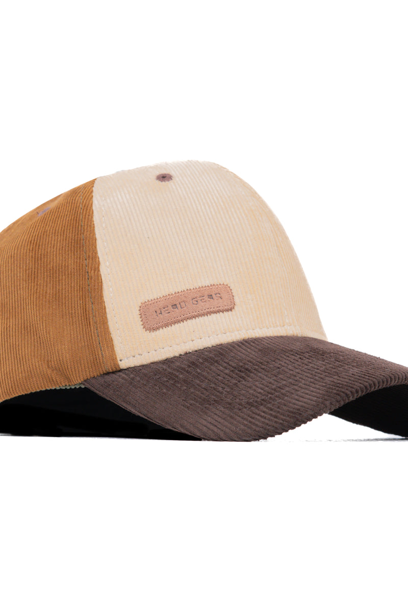 HEAD GEAR FOUR FIESTA CORD CAP - BEIGE