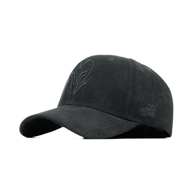 HEAD GEAR BLACK SUPER SUEDE CAP