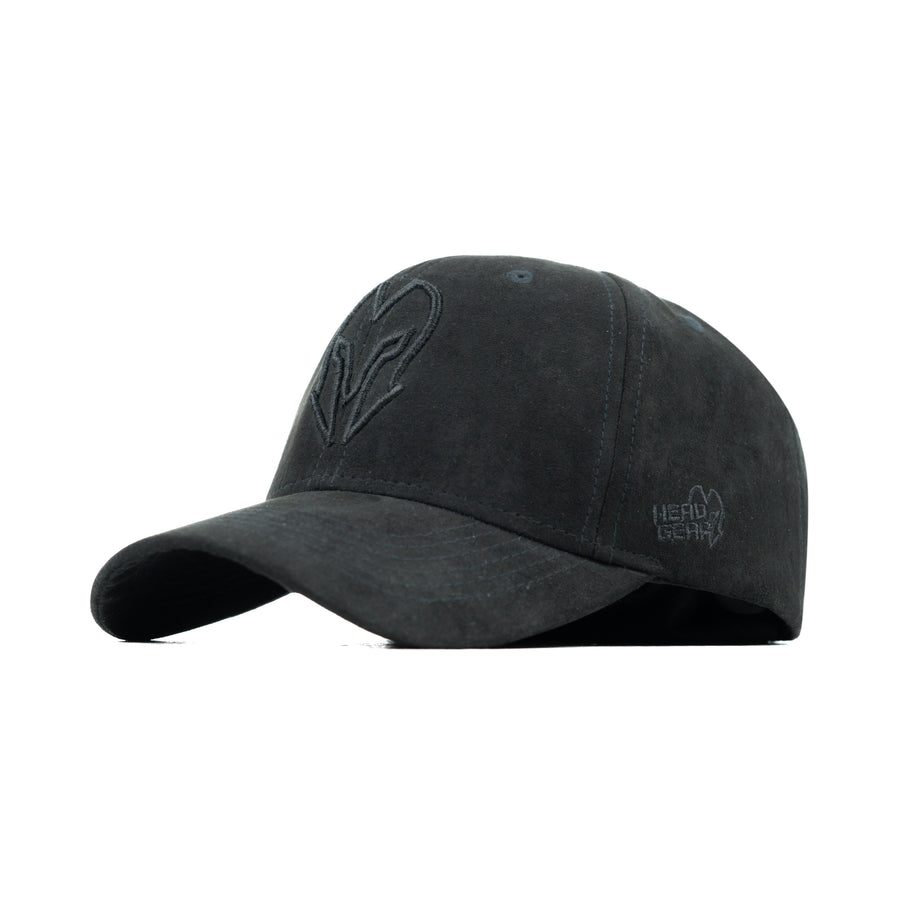 HEAD GEAR BLACK SUPER SUEDE CAP
