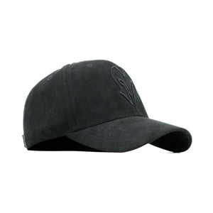 HEAD GEAR BLACK SUPER SUEDE CAP