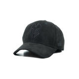 HEAD GEAR BLACK SUPER SUEDE CAP