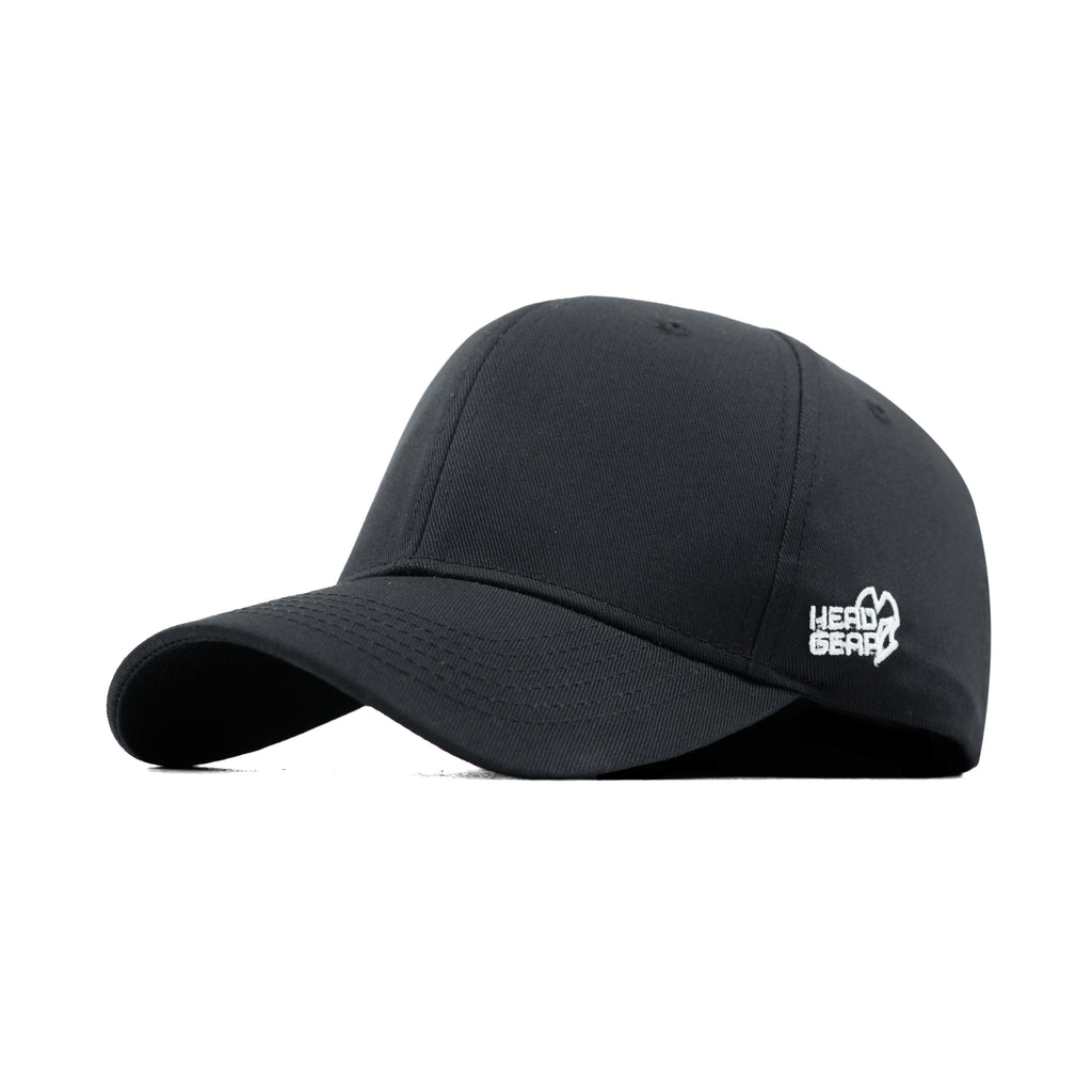 HEAD GEAR BLACK STRUCTURED CAP