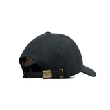 HEAD GEAR BLACK AND RED CONTRAST SUEDE CAP