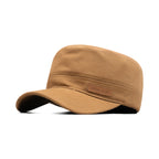 HEAD GEAR BROWN WITH LEATHER PATCH CAPTAIN'S CAP
