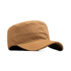 HEAD GEAR BROWN WITH LEATHER PATCH CAPTAIN'S CAP