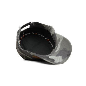 HEAD GEAR GREY CAMO WITH LEATHER PATCH CAPTAIN'S CAP