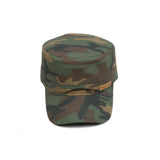 HEAD GEAR GREEN CAMO WITH LEATHER PATCH CAPTAIN'S CAP