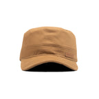 HEAD GEAR BROWN WITH LEATHER PATCH CAPTAIN'S CAP