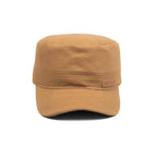 HEAD GEAR BROWN WITH LEATHER PATCH CAPTAIN'S CAP