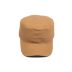 HEAD GEAR BROWN WITH LEATHER PATCH CAPTAIN'S CAP
