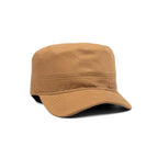 HEAD GEAR BROWN WITH LEATHER PATCH CAPTAIN'S CAP