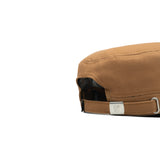 HEAD GEAR BROWN WITH LEATHER PATCH CAPTAIN'S CAP