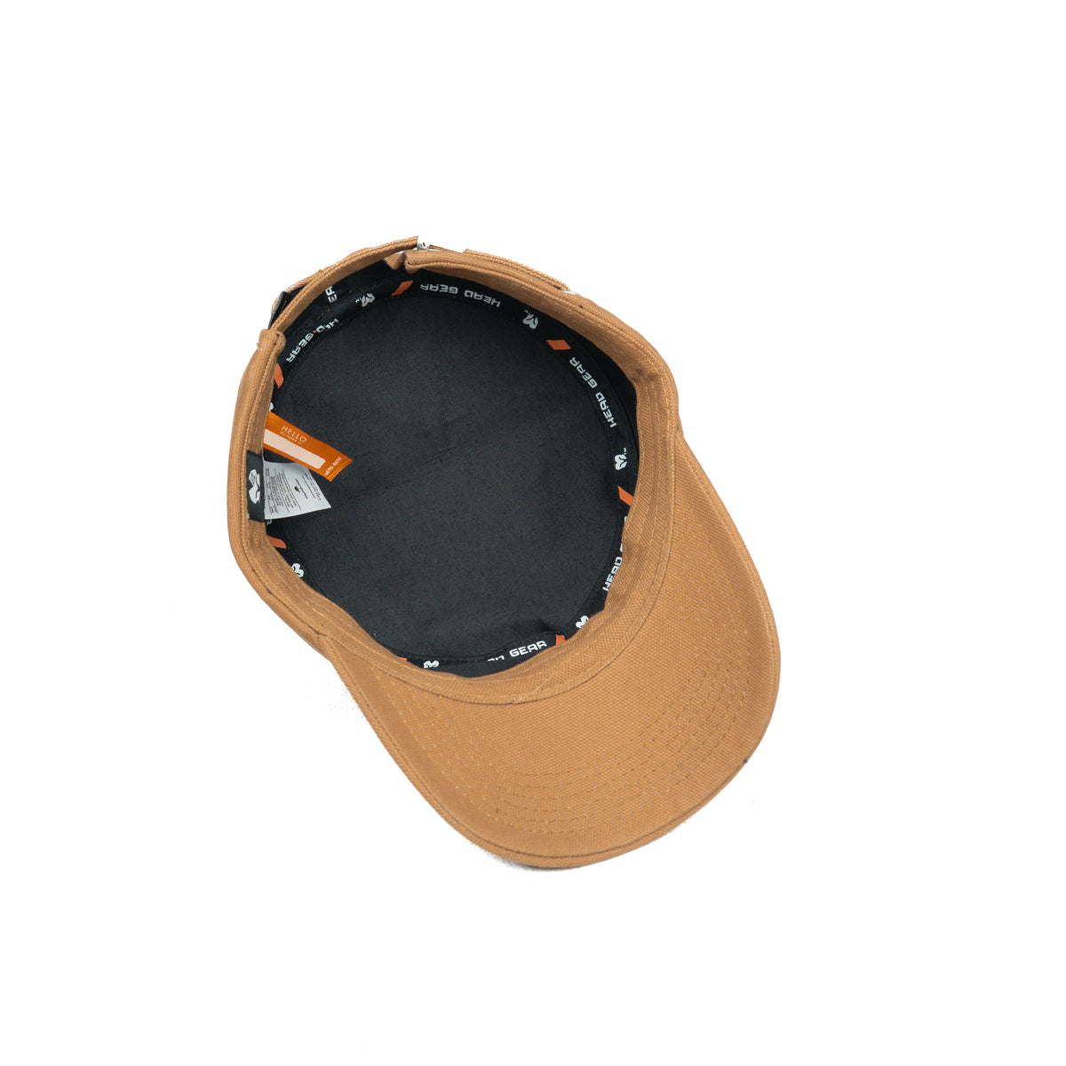 HEAD GEAR BROWN WITH LEATHER PATCH CAPTAIN'S CAP