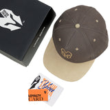 HEAD GEAR LOGO COFFEE FLAT VISOR CAP