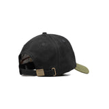 HEAD GEAR BLACK OLIVE LEATHER PATCH CAP