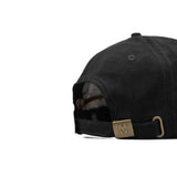HEAD GEAR BLACK OLIVE LEATHER PATCH CAP