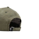 HEAD GEAR OLIVE BROWN LEATHER PATCH CAP