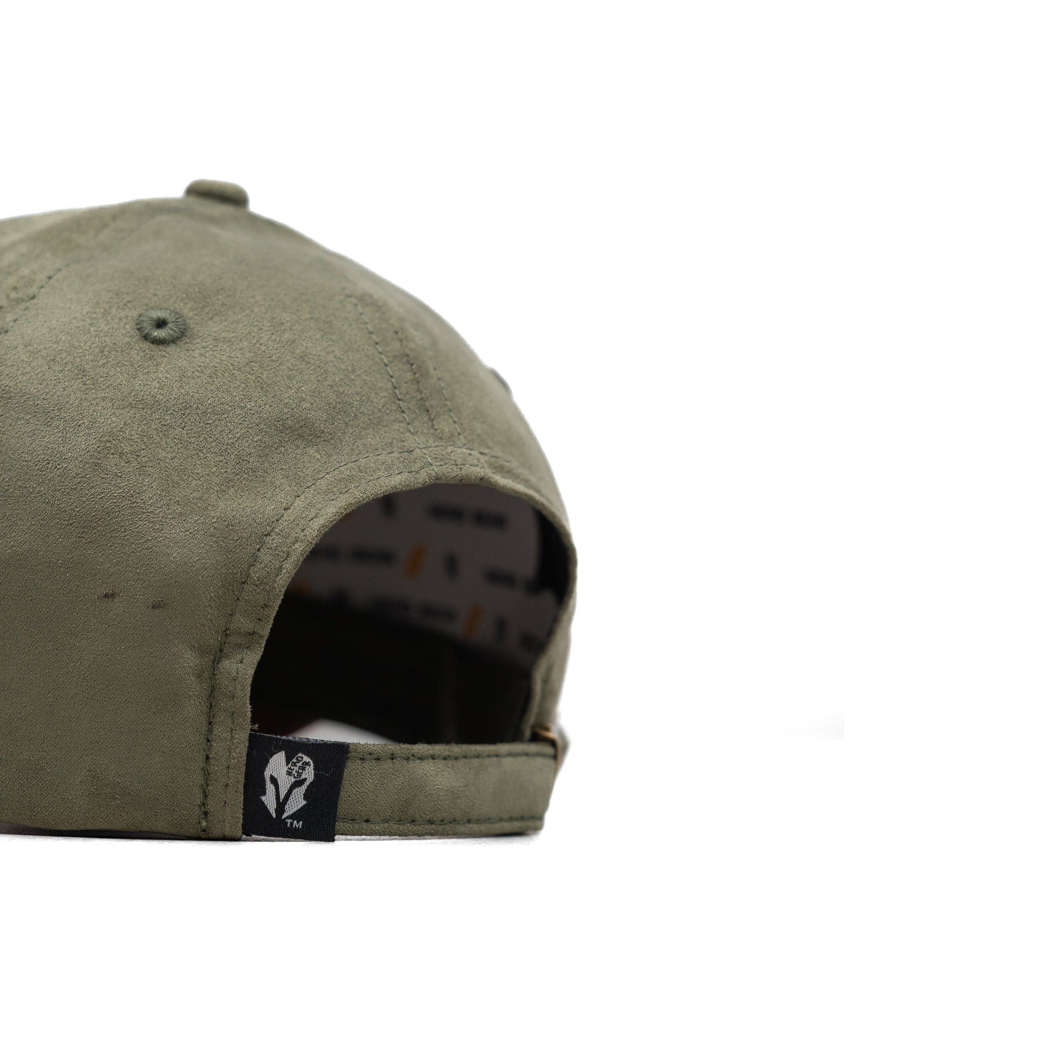 HEAD GEAR OLIVE BROWN LEATHER PATCH CAP