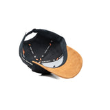 HEAD GEAR BLACK BROWN DUAL TONE STRUCTURED CAP
