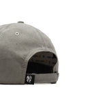 HEAD GEAR LIGHT GREY TUSCAN RED LEATHER PATCH CAP