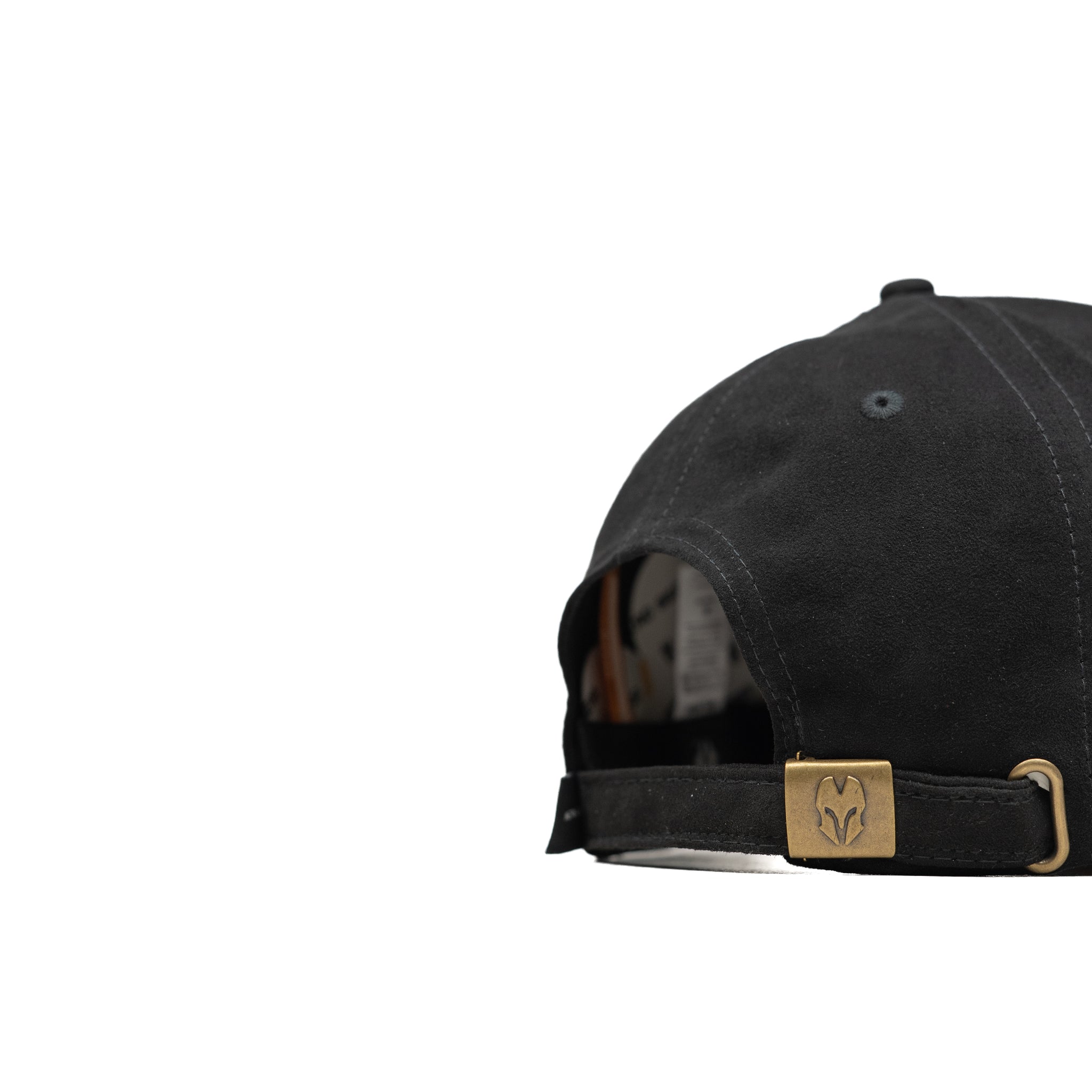 HEAD GEAR BLACK CHOCOLATE LEATHER PATCH CAP