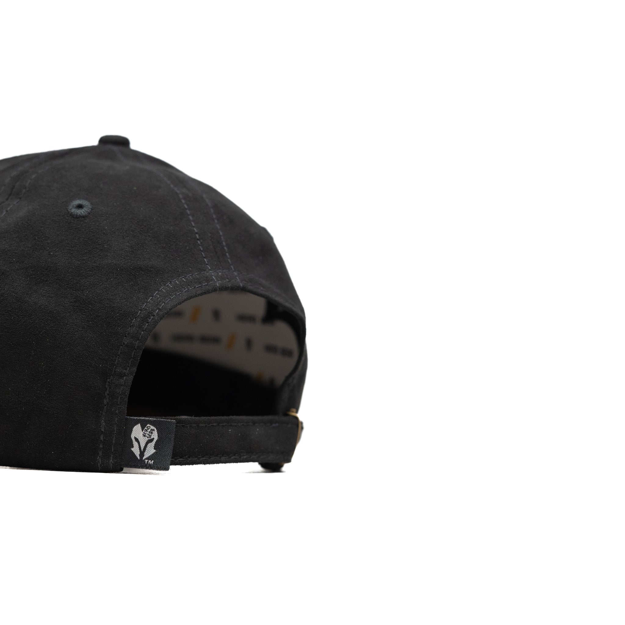 HEAD GEAR BLACK CHOCOLATE LEATHER PATCH CAP