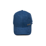 HEAD GEAR NAVY BLUE STRUCTURED RUSTIC METAL PATCH CAP