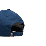 HEAD GEAR NAVY BLUE STRUCTURED RUSTIC METAL PATCH CAP