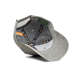 HEAD GEAR ELEGANTE ZERO GREY SANDWICH CAP (NO LOGO)