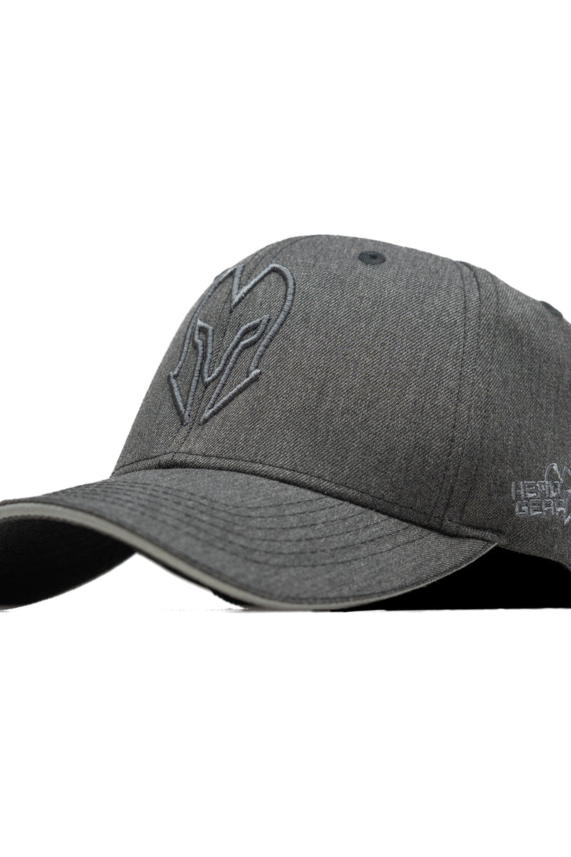 HEAD GEAR SUPER TWILL GREY MELANGE SANDWICH CAP