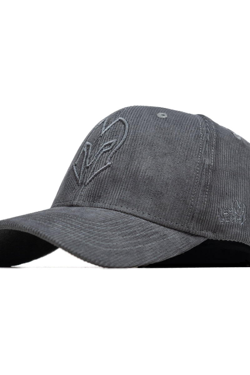 HEAD GEAR CHARCOAL GREY SUPER CORD CAP