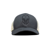 HEAD GEAR GREY BASEBALL TRUCKER CAP