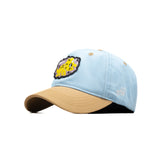 HEAD GEAR SKY BLUE AND BROWN DINOSAUR EDITION KIDS CAP