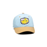 HEAD GEAR SKY BLUE AND BROWN DINOSAUR EDITION KIDS CAP