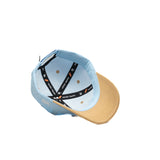 HEAD GEAR SKY BLUE AND BROWN DINOSAUR EDITION KIDS CAP