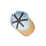 HEAD GEAR SKY BLUE AND BROWN DINOSAUR EDITION KIDS CAP