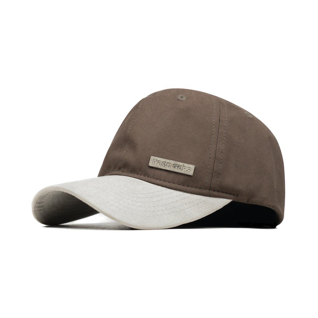 HEAD GEAR COFFEE GREY DUAL TONE RUSTIC METAL CAP